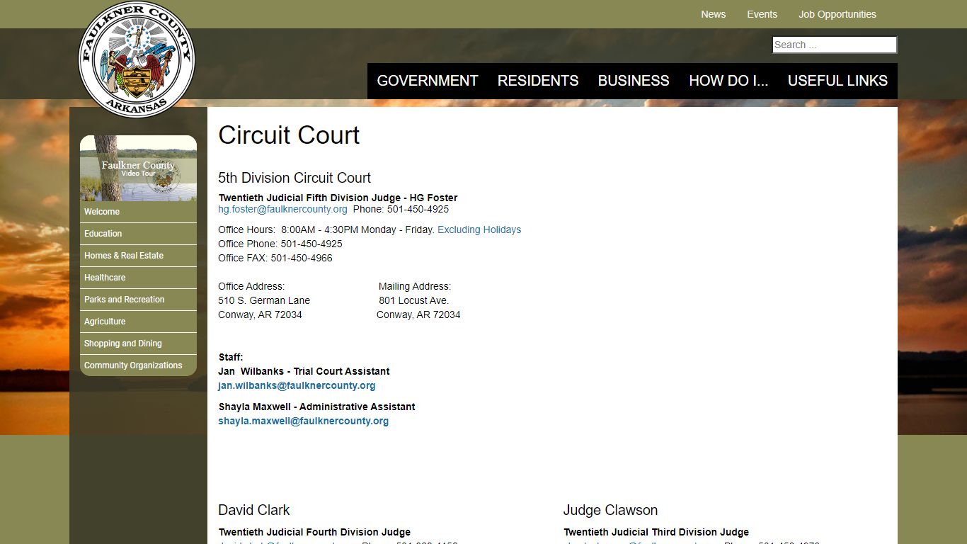 Circuit Court - Faulkner County, Arkansas